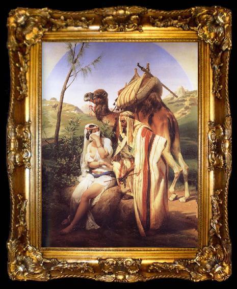 framed  Horace Vernet Judah and Tamar, ta009-2